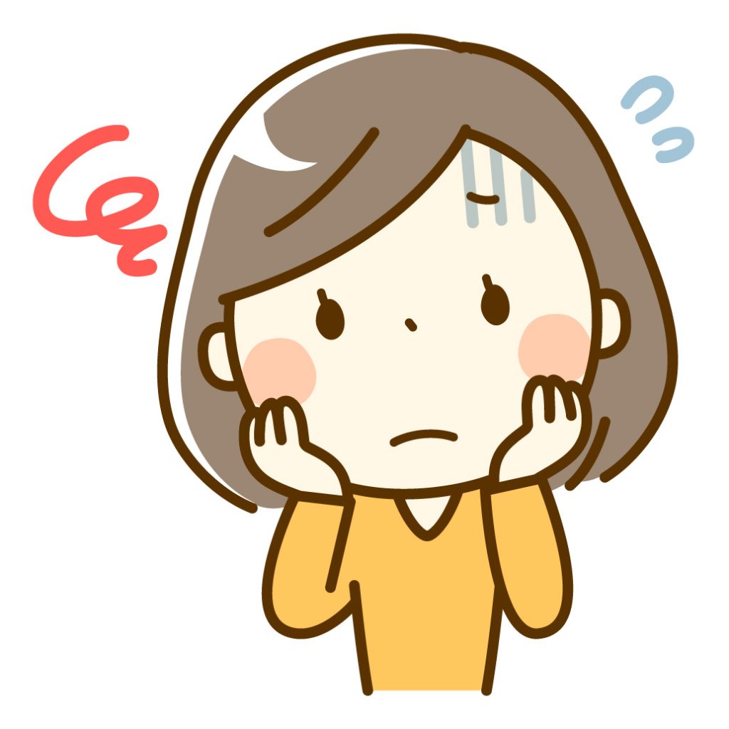 おろおろするママ
